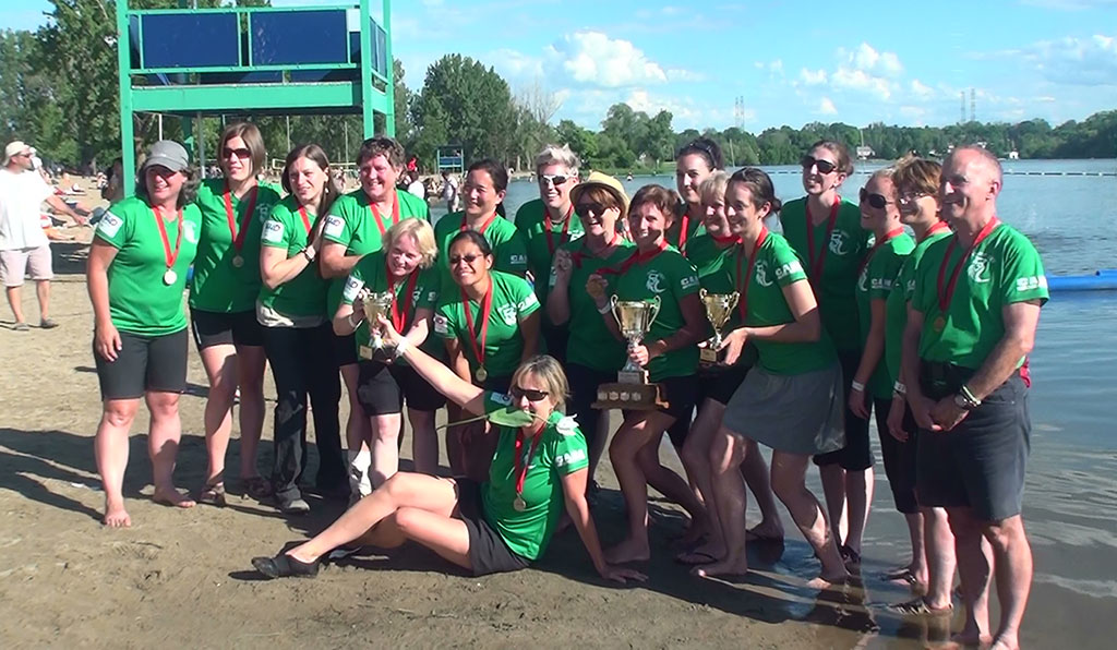The Swamp Lilies - B Final Champions at the Ottawa Dragon Boat Festival 2014